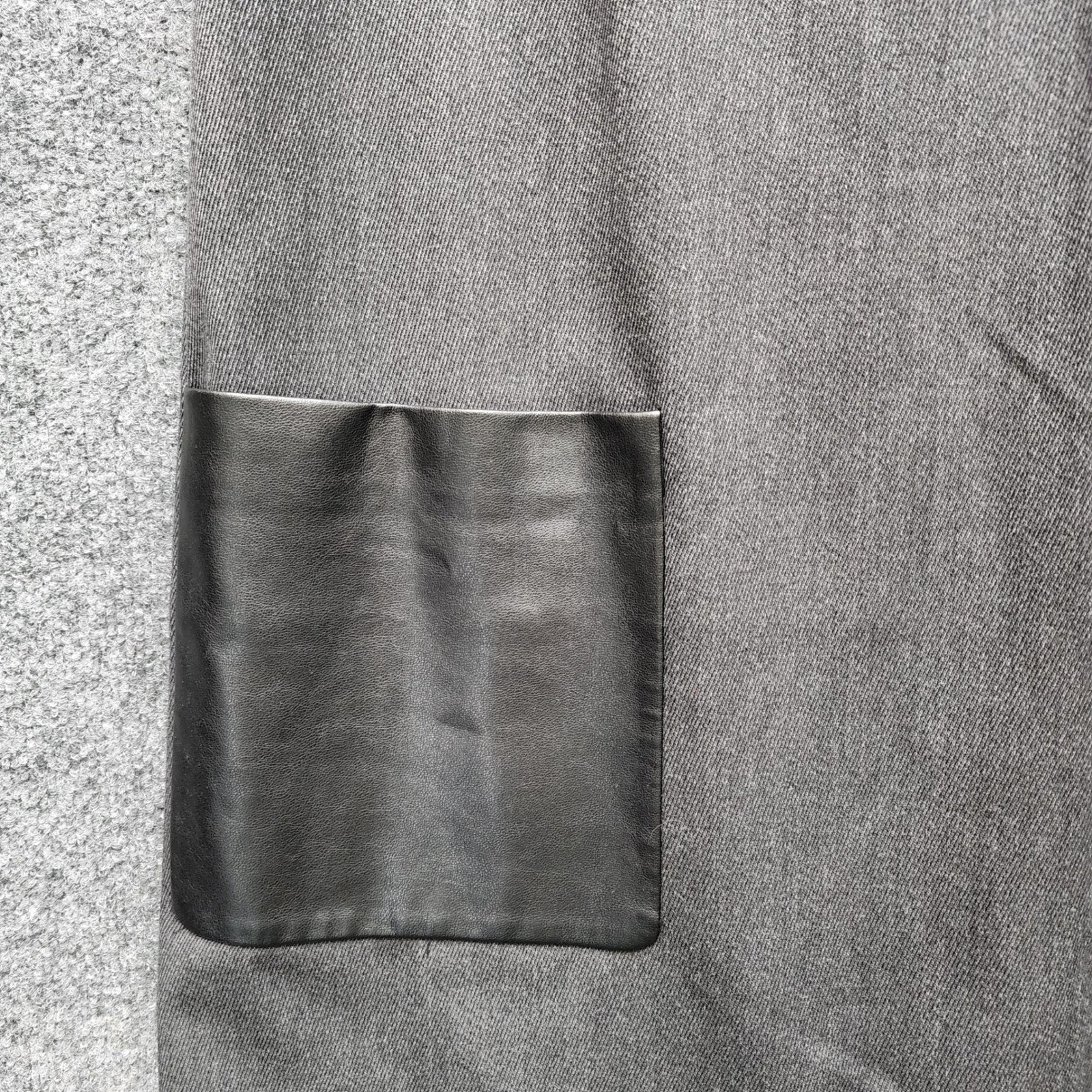 J.Crew Wool Blend Faux Leather Pocket Shift Sheath Dress Career Size 8