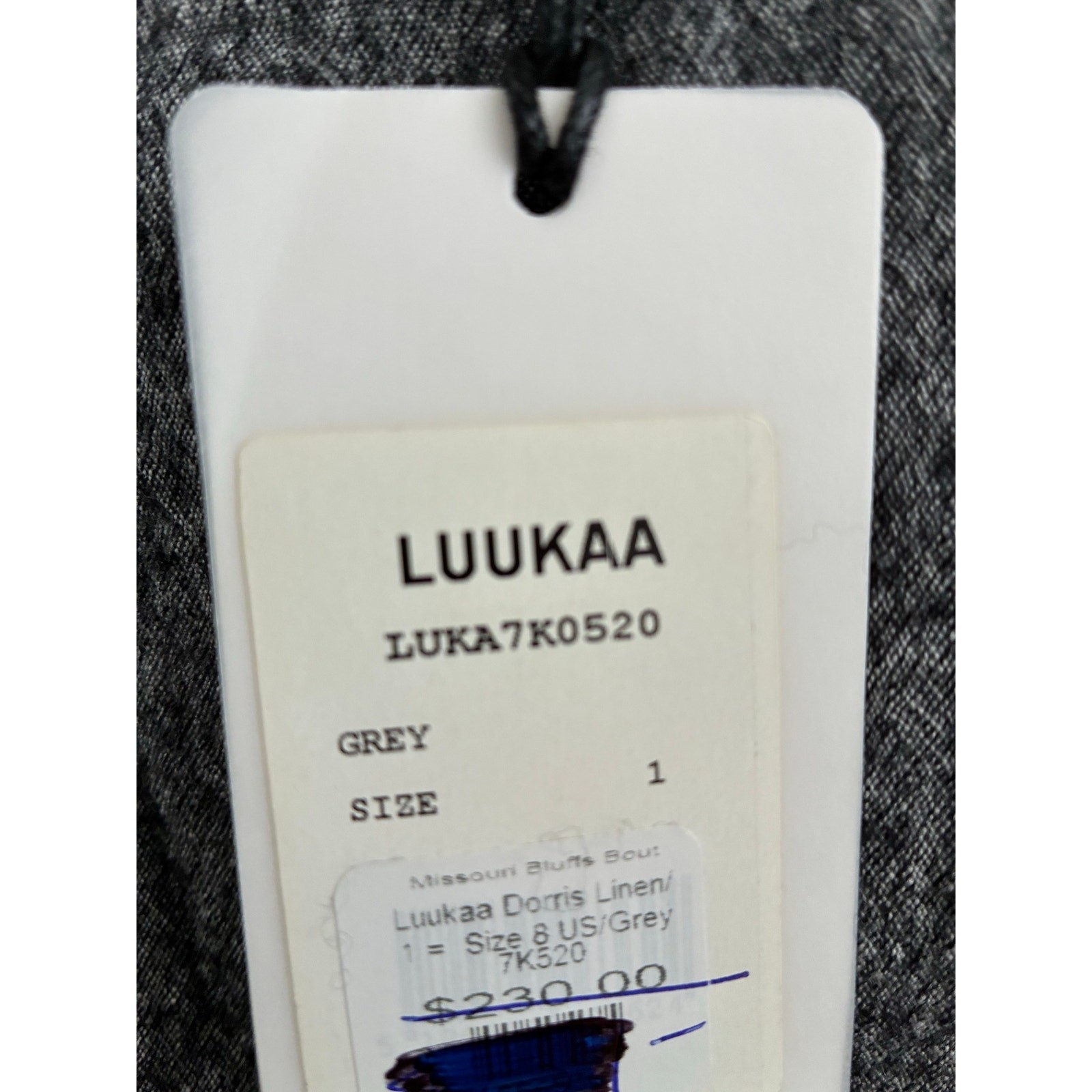 NWT Luukaa Dorris Linen Dress Size US 6/8 Lagenlook Hoho Minimalist Capsule