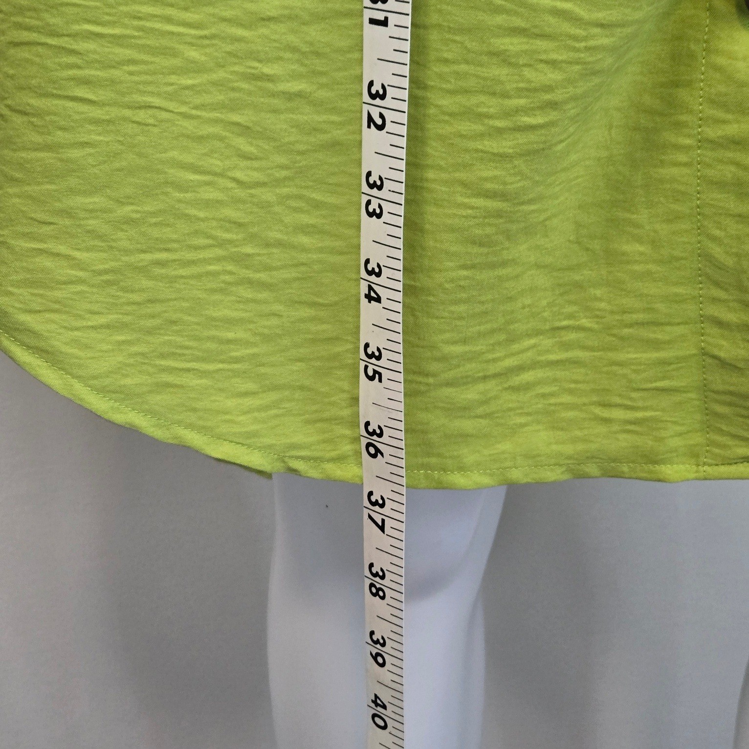 Lime Green Textured Button Down Shirt Dress High Low Tunic Long Sleeve – New