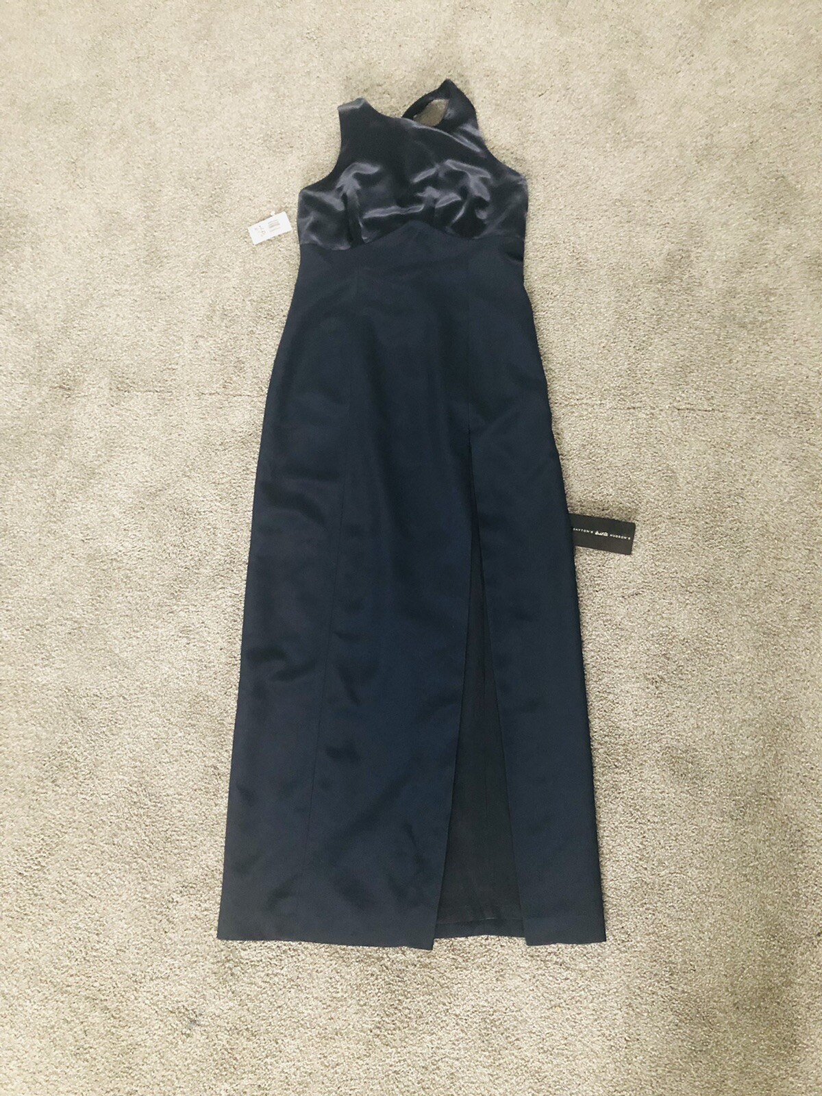 YL by YAIR Maxi party formal Straps Navy Dress size 6🌟New With Tags 🌟Slit