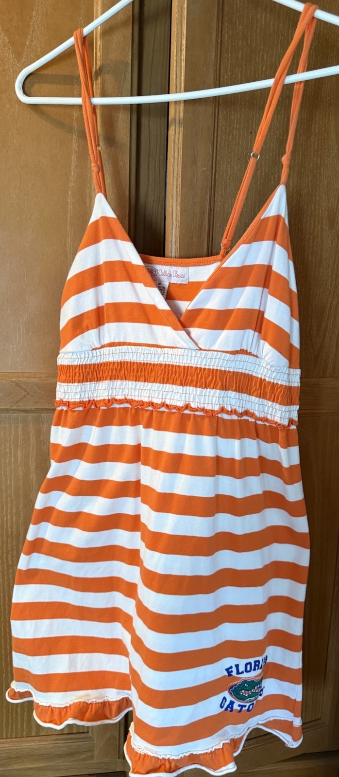 Florida Gators Dress Medium Women’s College Classics Orange Spaghetti Strap