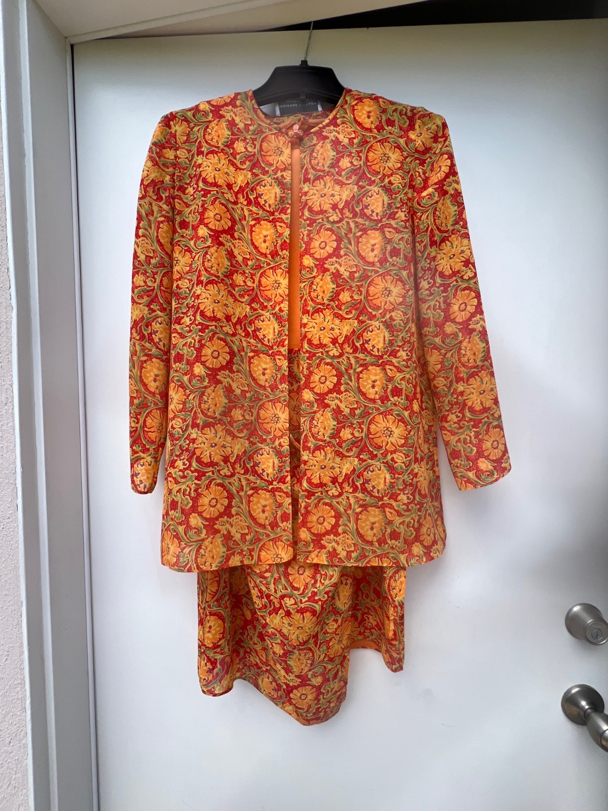 womens vintage Adrienne Vittadini Orange dress – size 2P