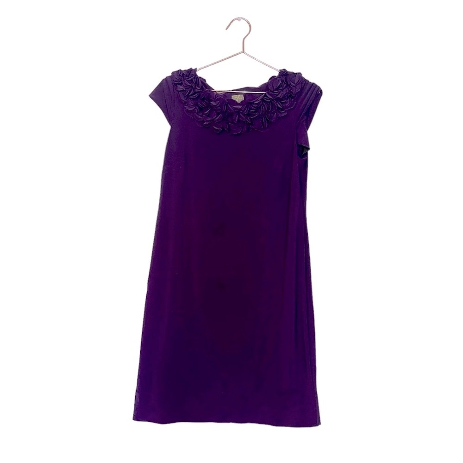 Taylor Dresses Shift Sheath Dress – Ruffle Collar – Size 8