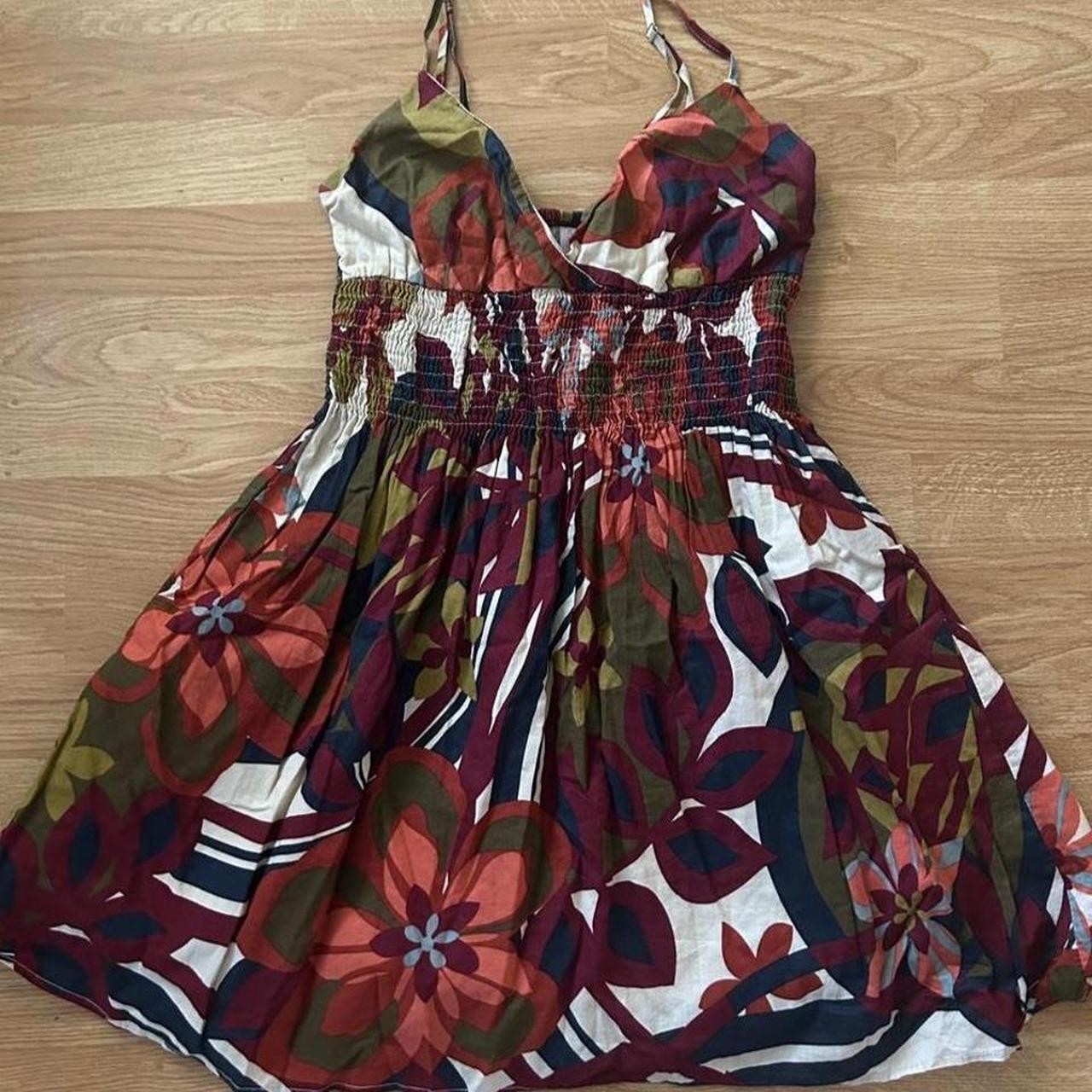 Vintage Y2K Xhilaration Floral Smocked Babydoll Dress