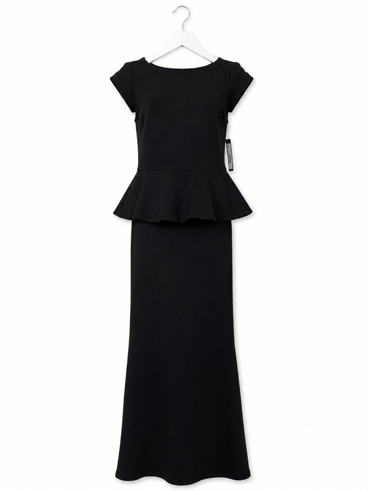 Alice + Olivia Black Peplum Gown NWT Size 6