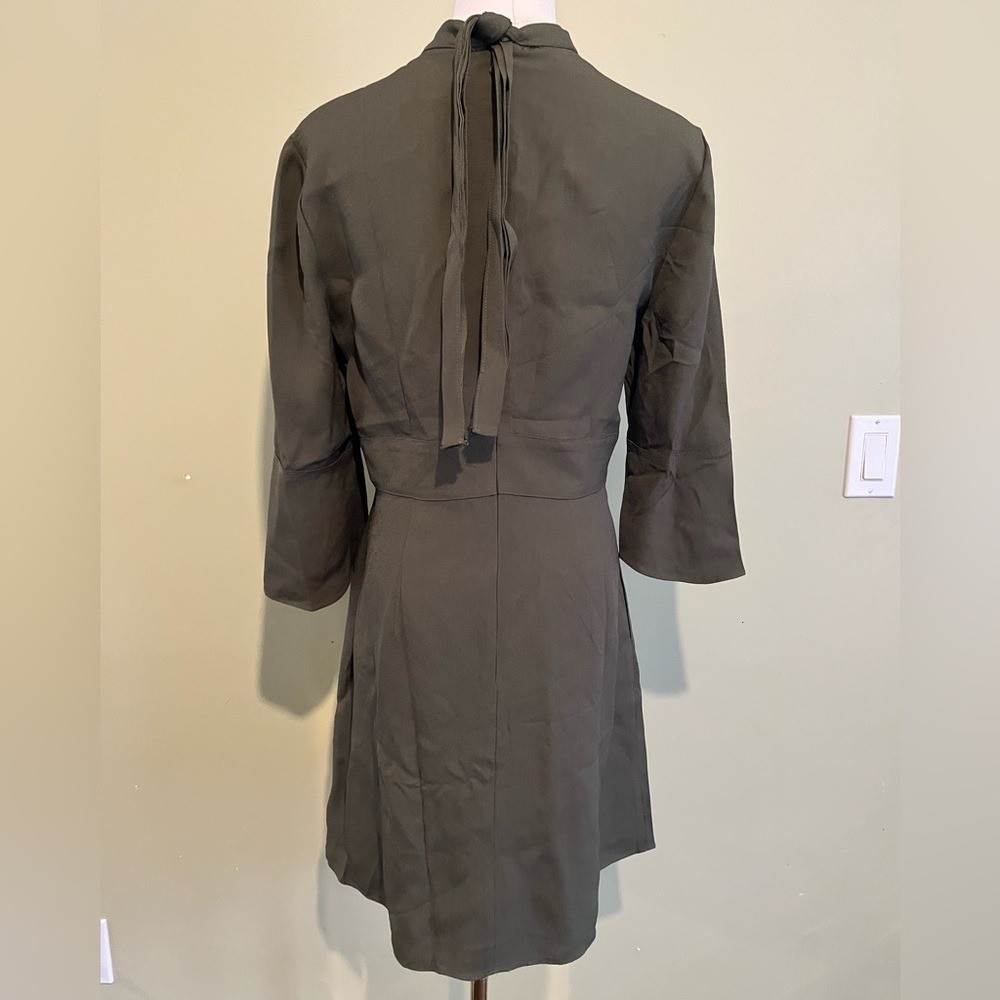 NWT Reiss Cora Shift Dress in Khaki, Size 10
