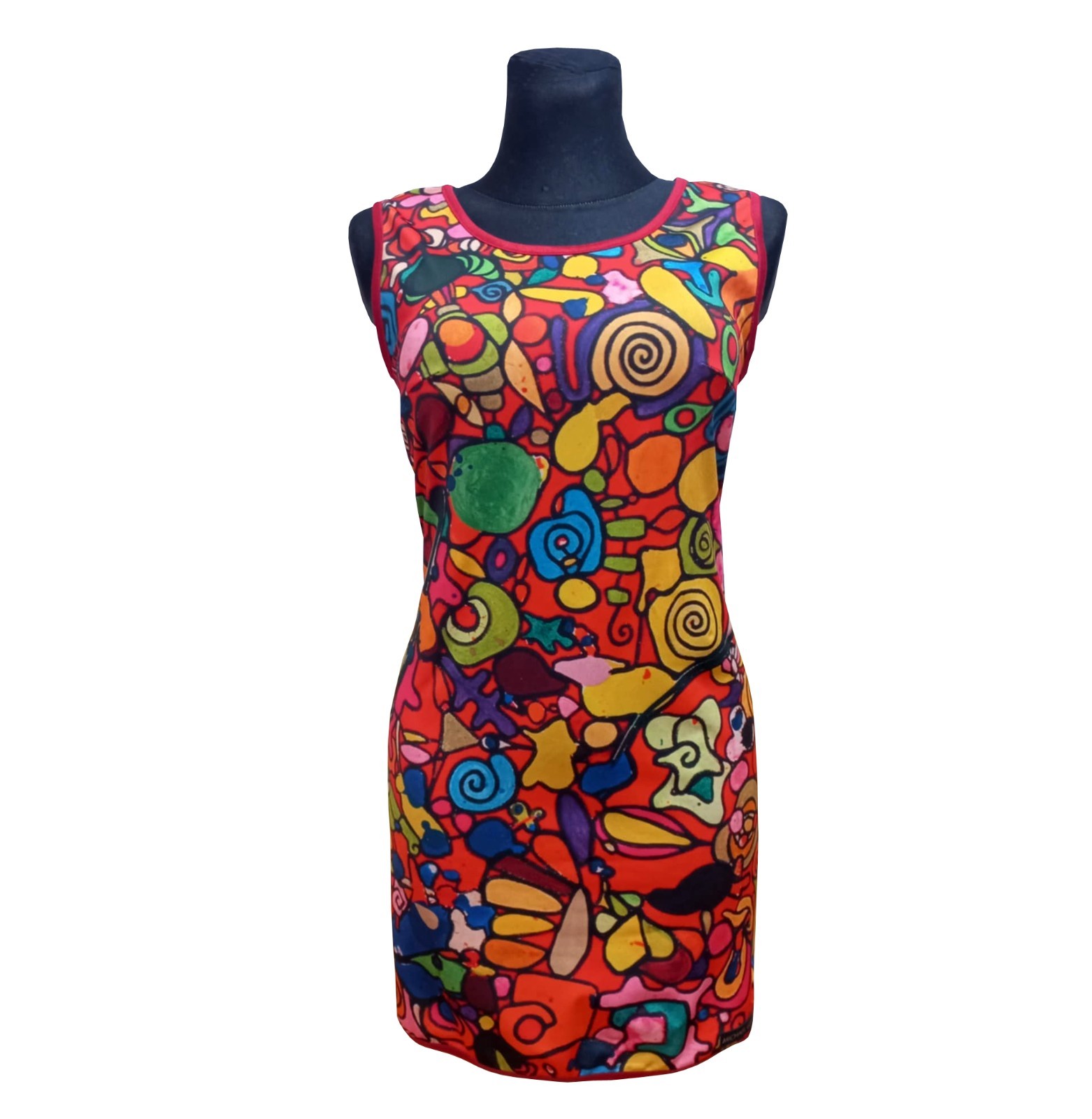 Short dress Sleeveless Tankdress Wrinkle Free, Size S-M (US-4-6 – EU 36-38)