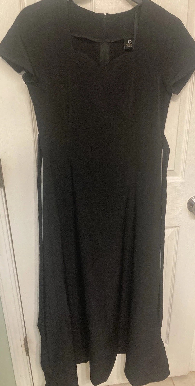 Black long Dress Concert/band/performances Junior 6 With Bow At Waist In Back