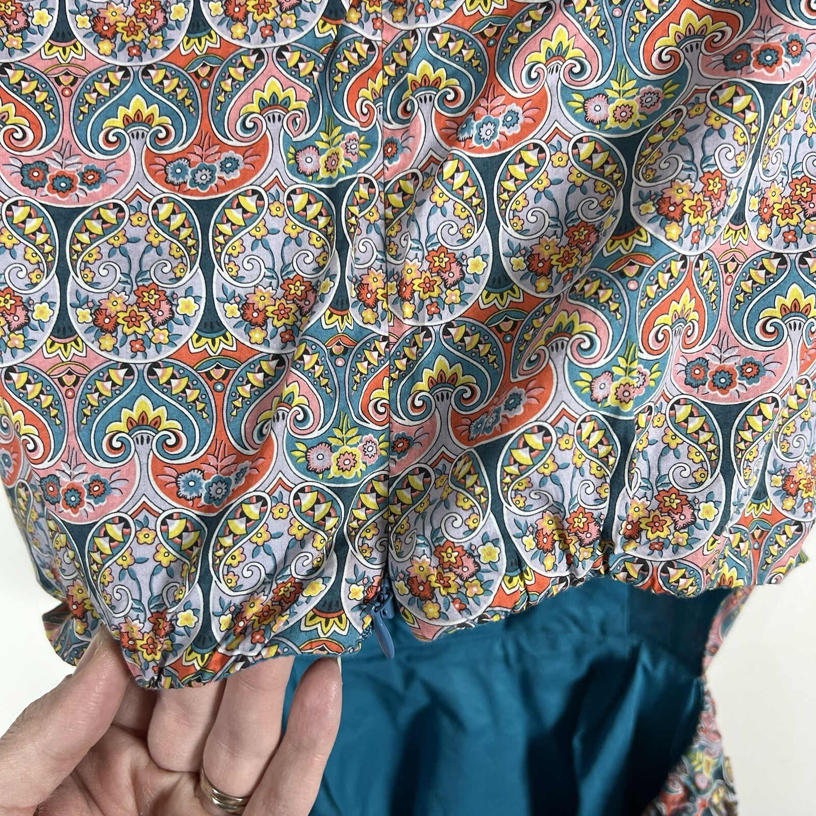 J. Crew Side Cutout Organic Cotton Dress in Liberty Giorgia Duke Fabric Size 6