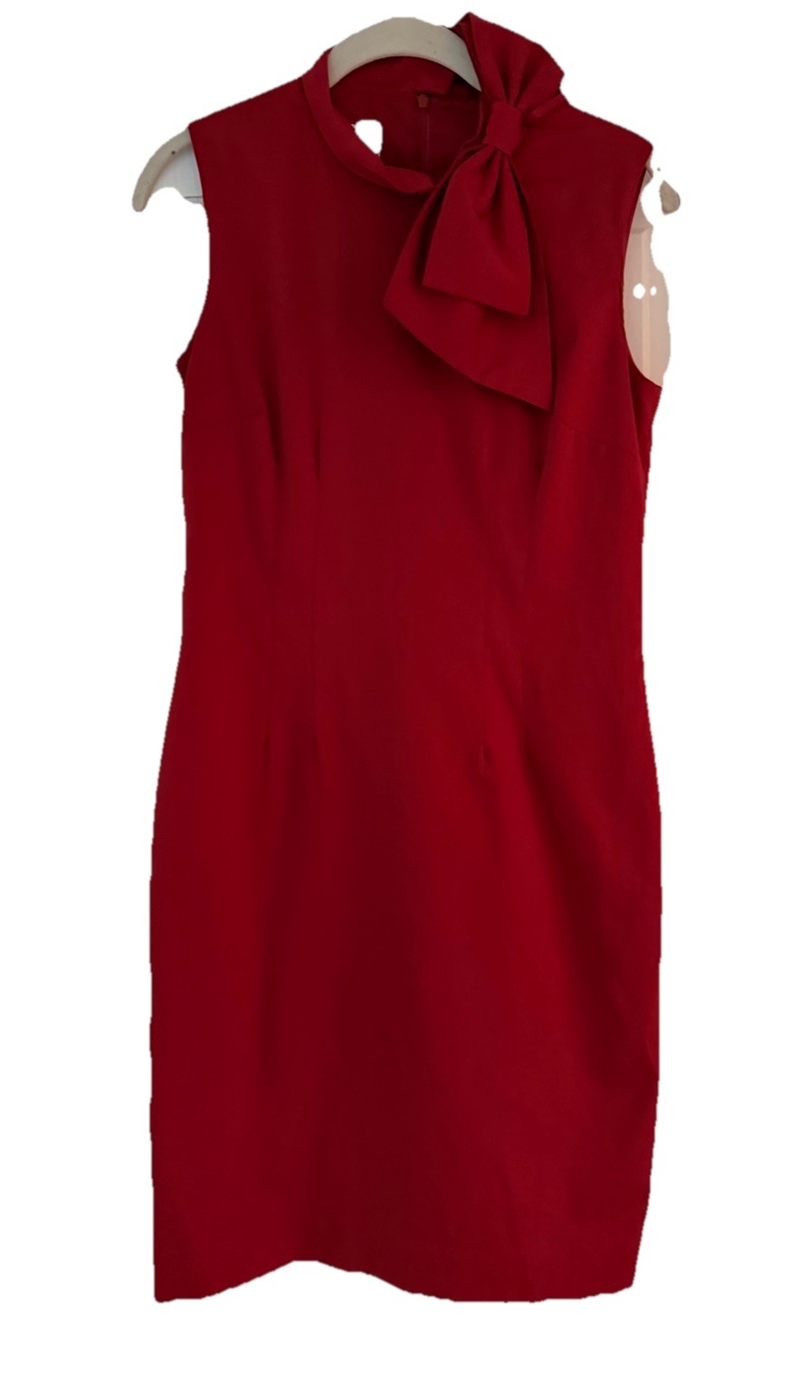 Sara Campbell Bow Faille Chemise Dress Red Size 2 NWT* Lot1