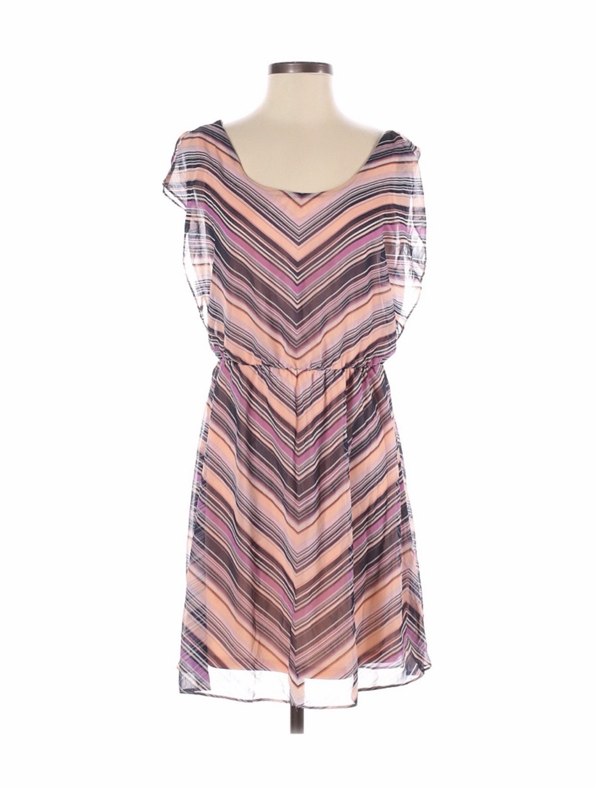 The Limited Casual Dress, Pink Multi Color, Size Small