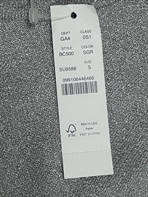 NWT J. Crew Metallic Silver Glitter Lurex Twist Back Holiday Dress – Size S