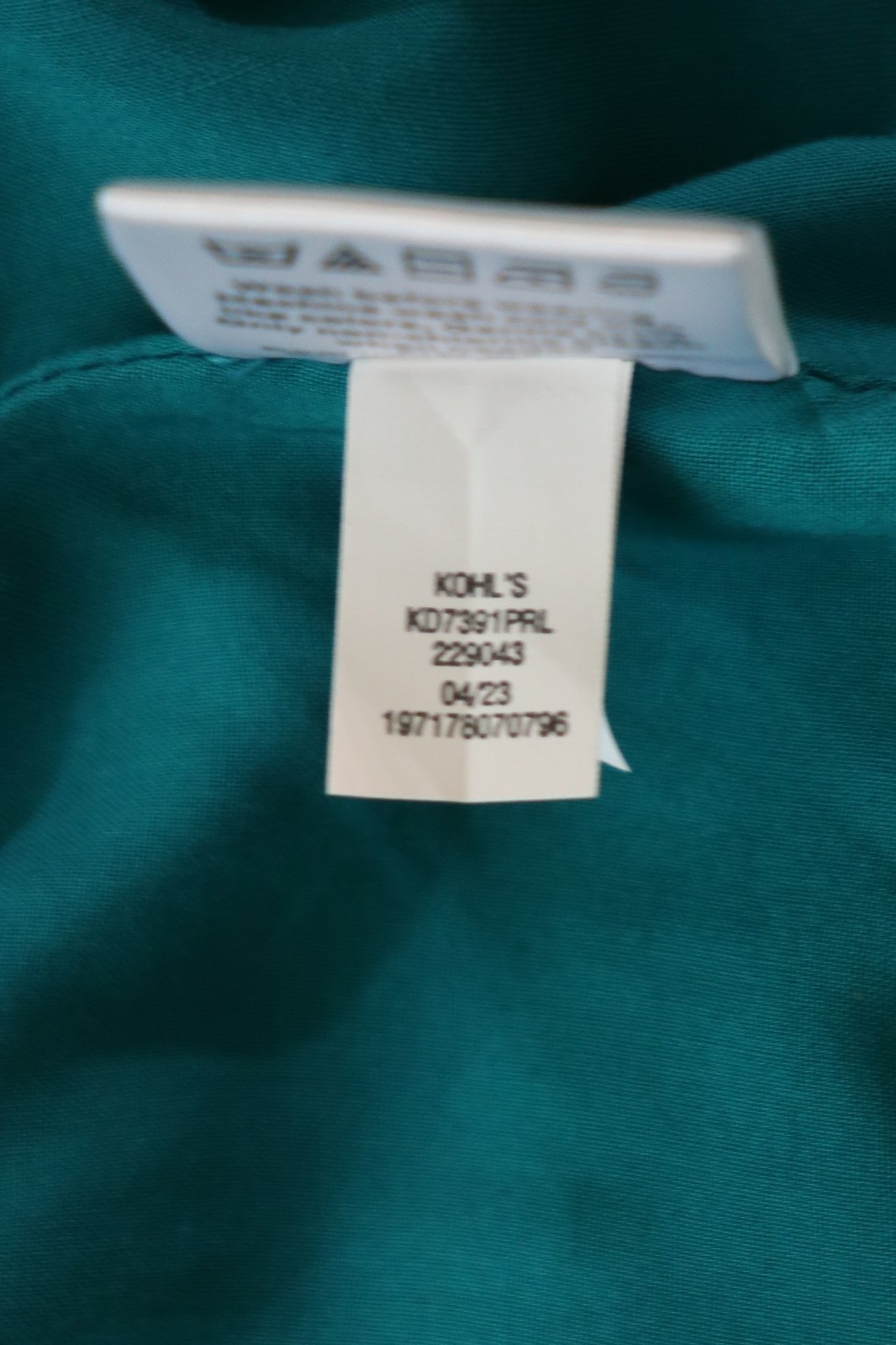 Draper James RSVP Teal Green Floral Short Batwing Sleeve Wrap Dress Women XXL