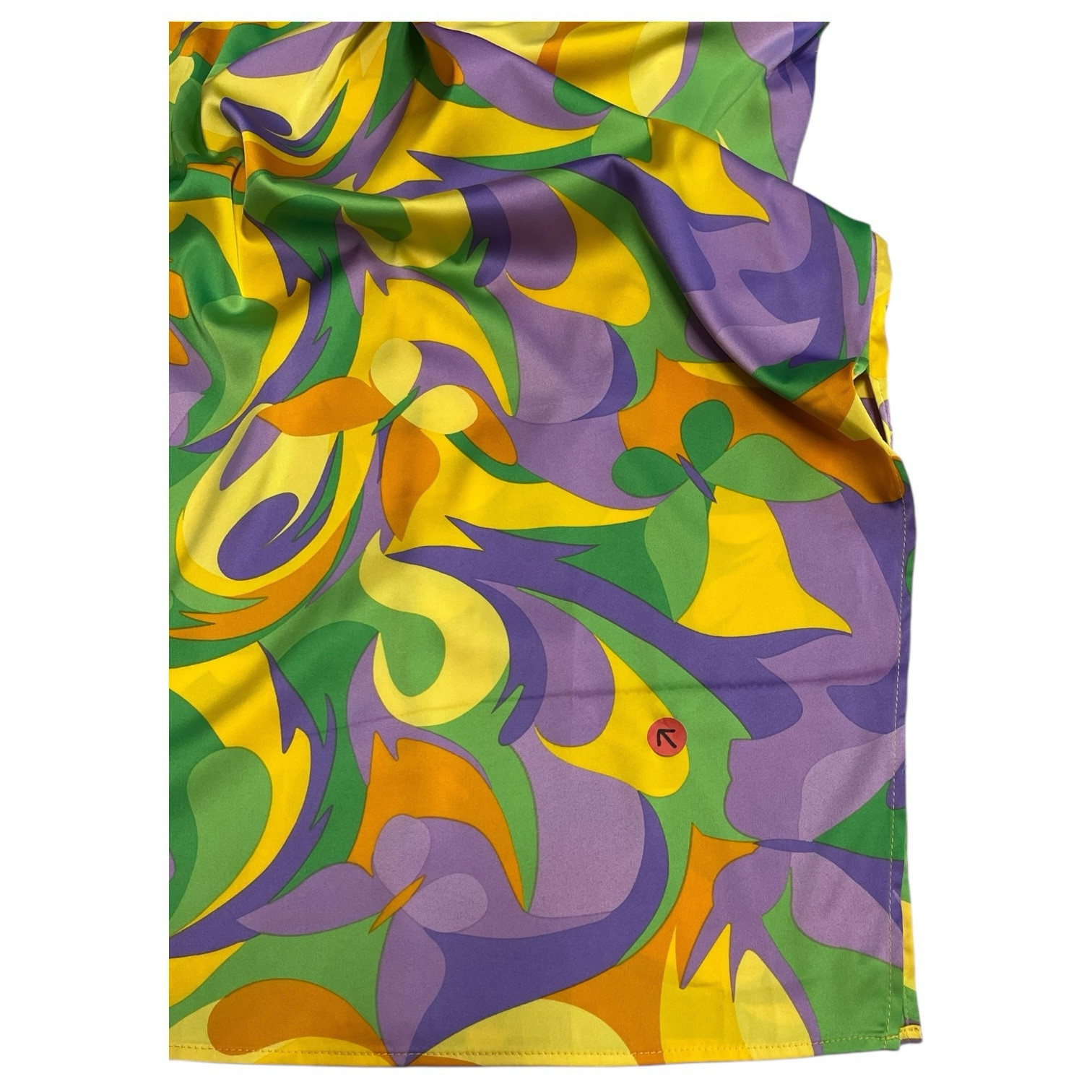 New Danielle Bernstein WeWoreWhat Dress Womens Small Yellow Purple Strapless 70s