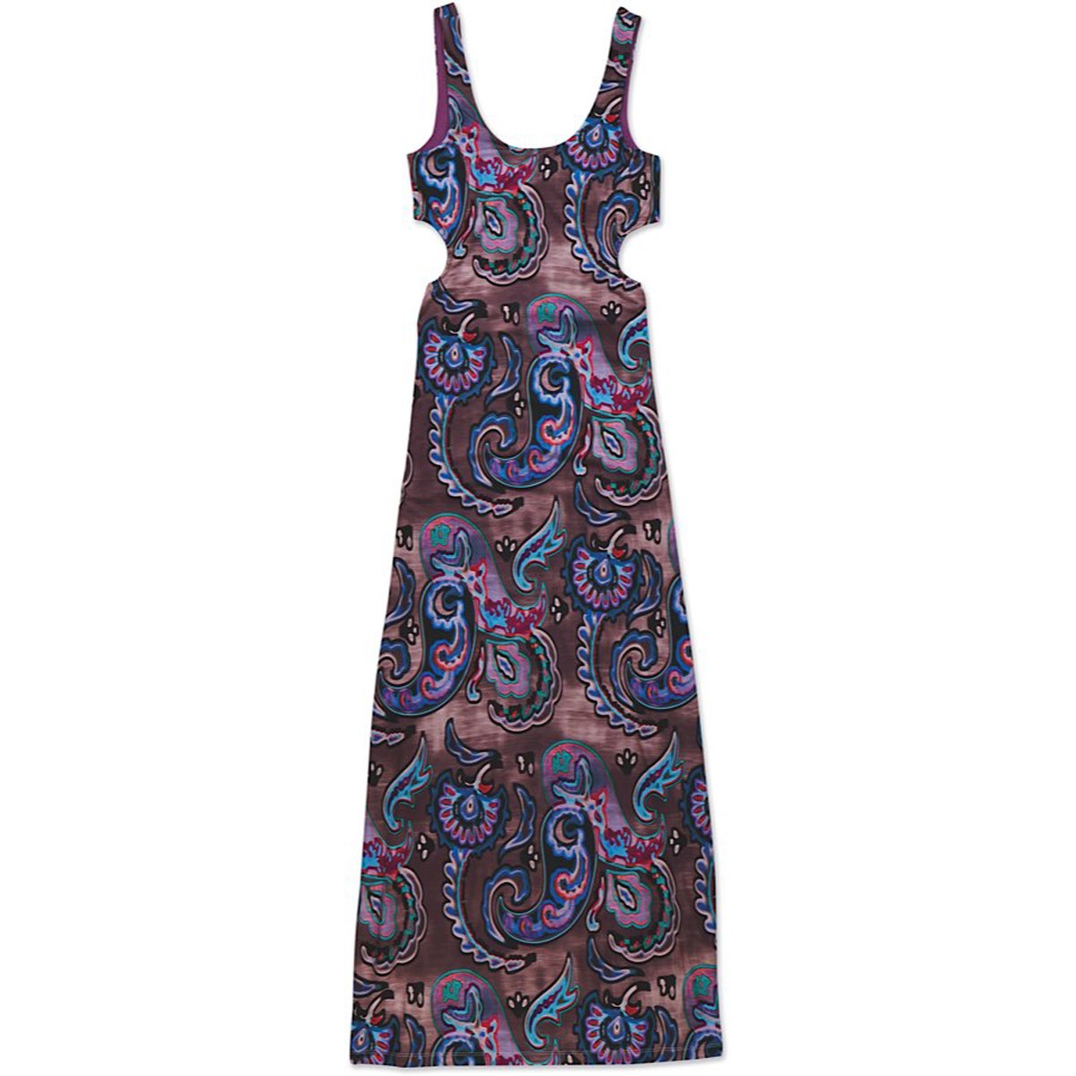 Dakine Kaimana Cut Out Tank Dress Women’s Medium Bali Mink Brown New
