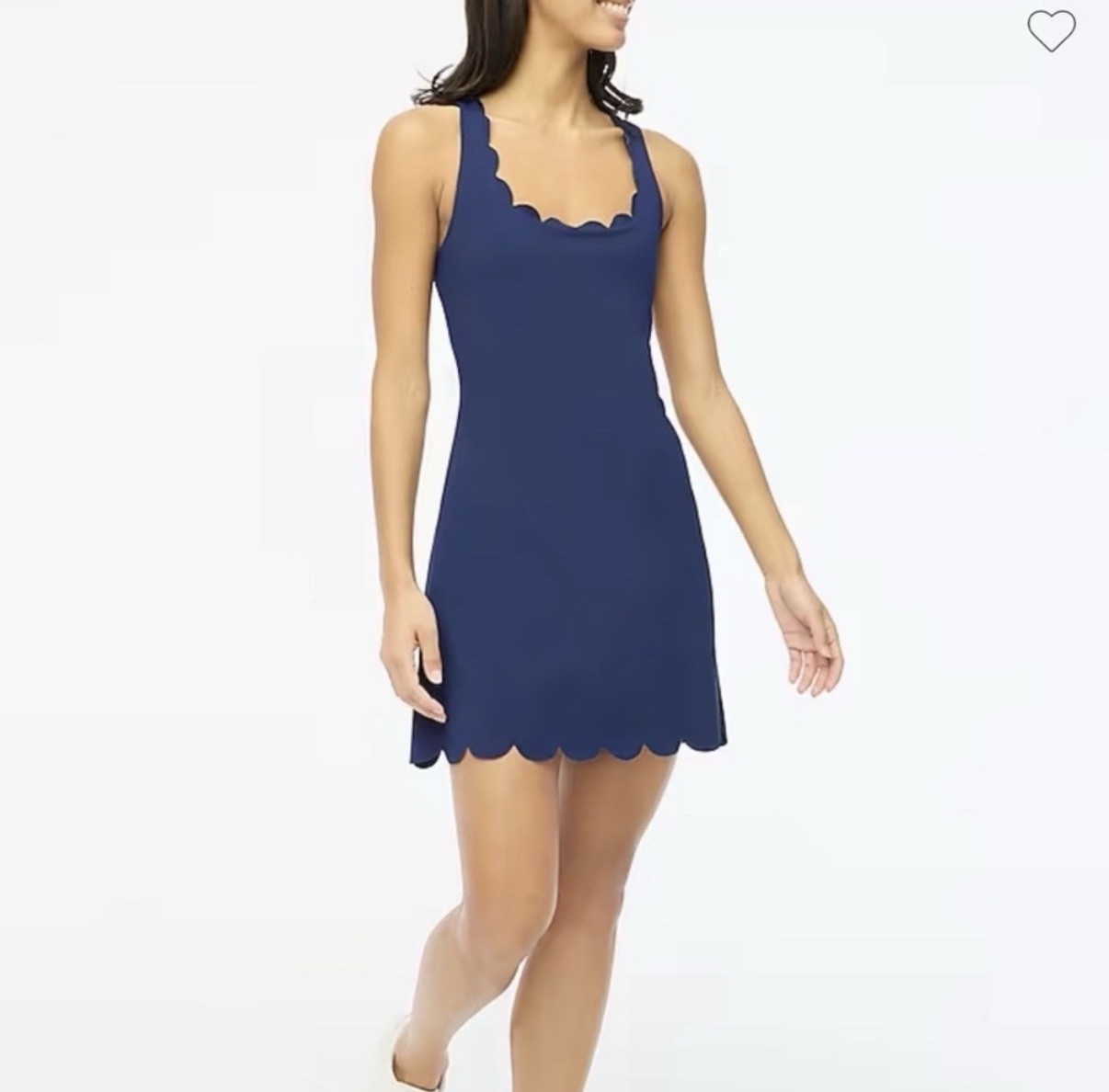 New J.CREW Factory women’s XS Scallop-trim active dress