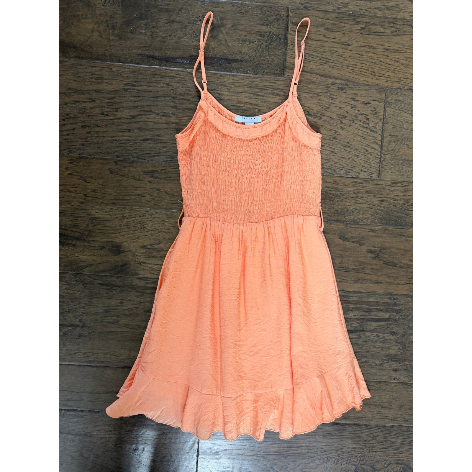 Favlux Women’s Orange Sundress Small Tomato Girl