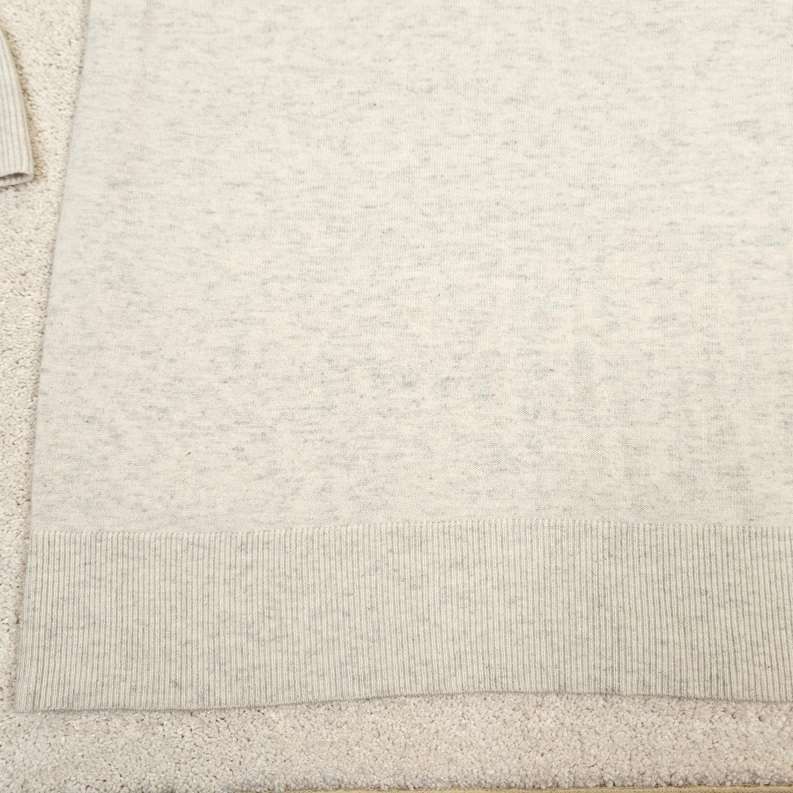 Banana Republic Gray Ribbed Bell Sleeve Merino Wool/Cashmere Blend Dress Size M