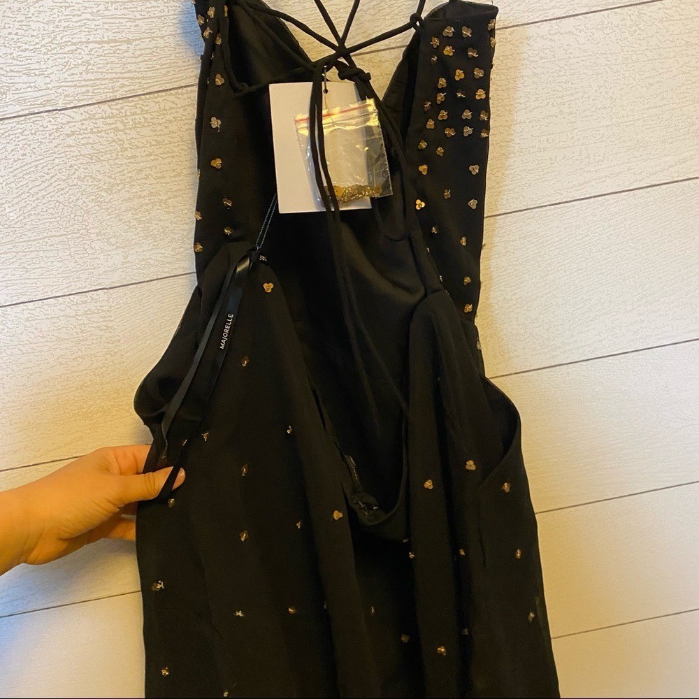 NWT Majorelle x Revolve Leticia Mini Backless Sequin Strap Dress Size XL