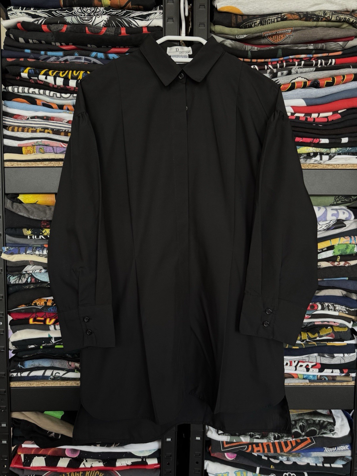 Awesome Luxury Classic Dior Unifroms Long Shirt-Dress 00s Style Size USA 6