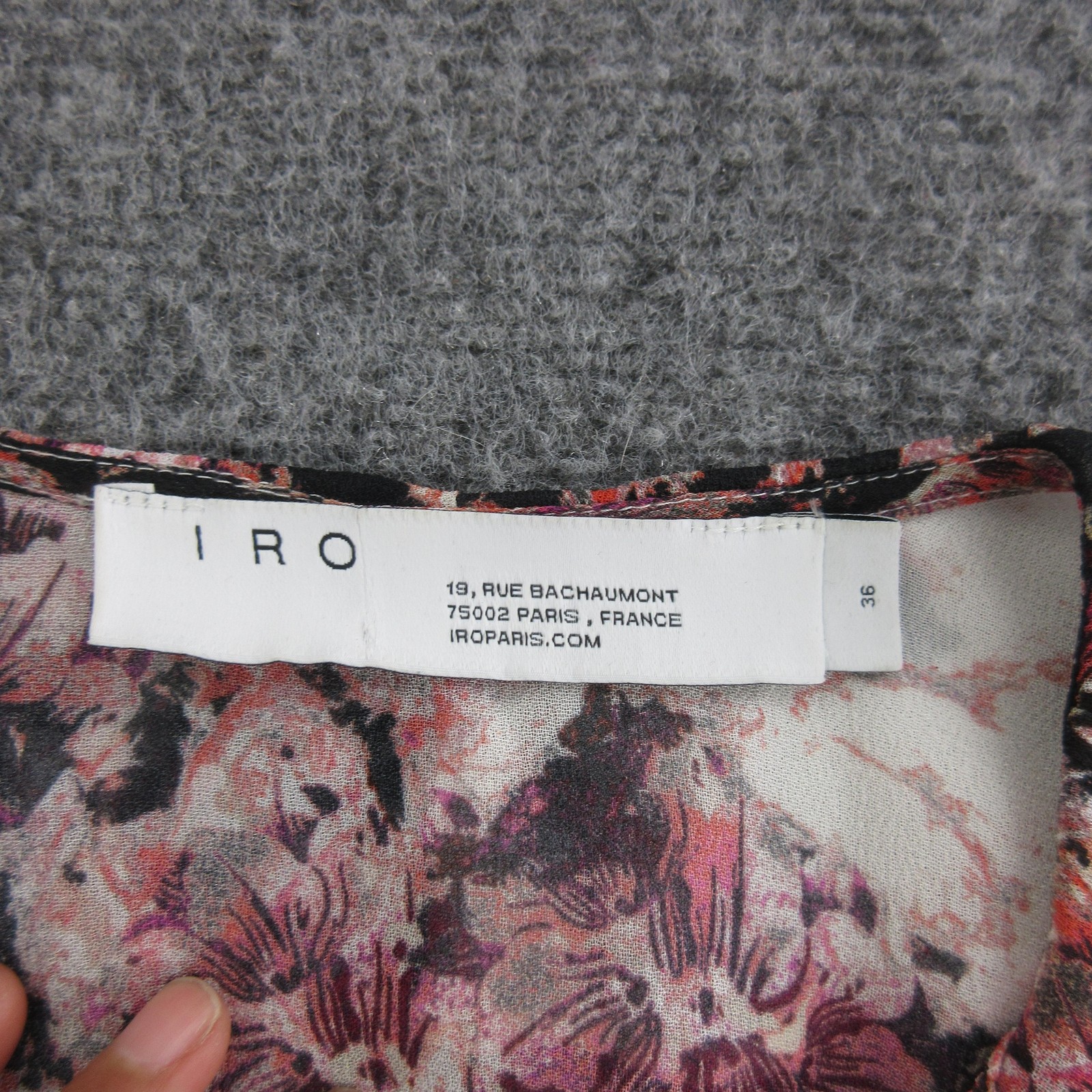 IRO Dress Womens 36 Multicolor Floral Chiffon Garden Wrap Maxi Hi Low Ruffle