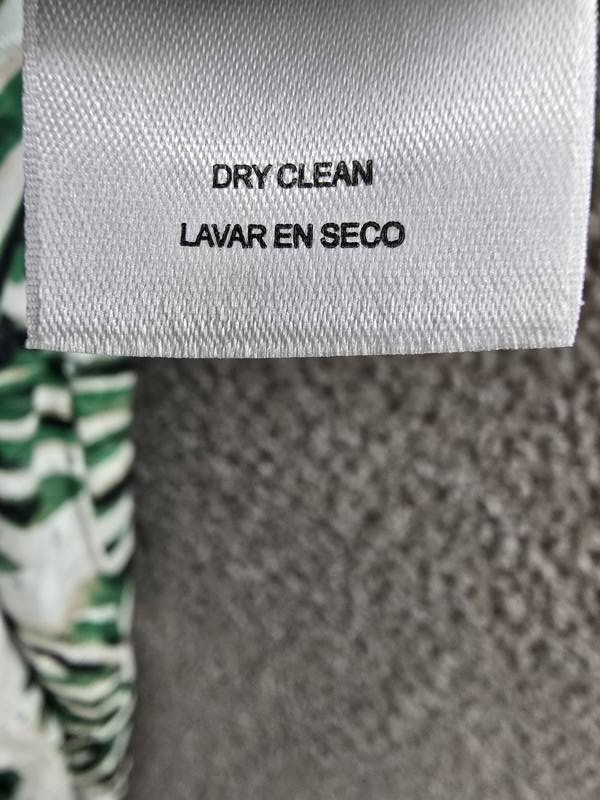 Anne Klein Printed Cotton Eyelet V-Neck Dress Women’s 10 White Dove Multi