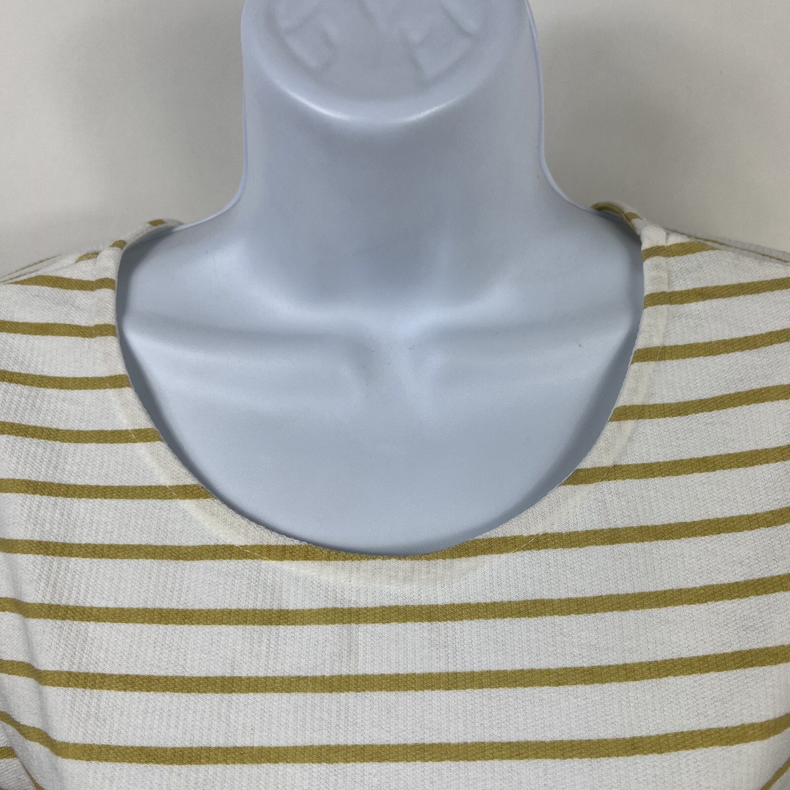 Wishlist Dress Womens Small Short Sleeve 100% Cotton Striped Pockets Knee Length