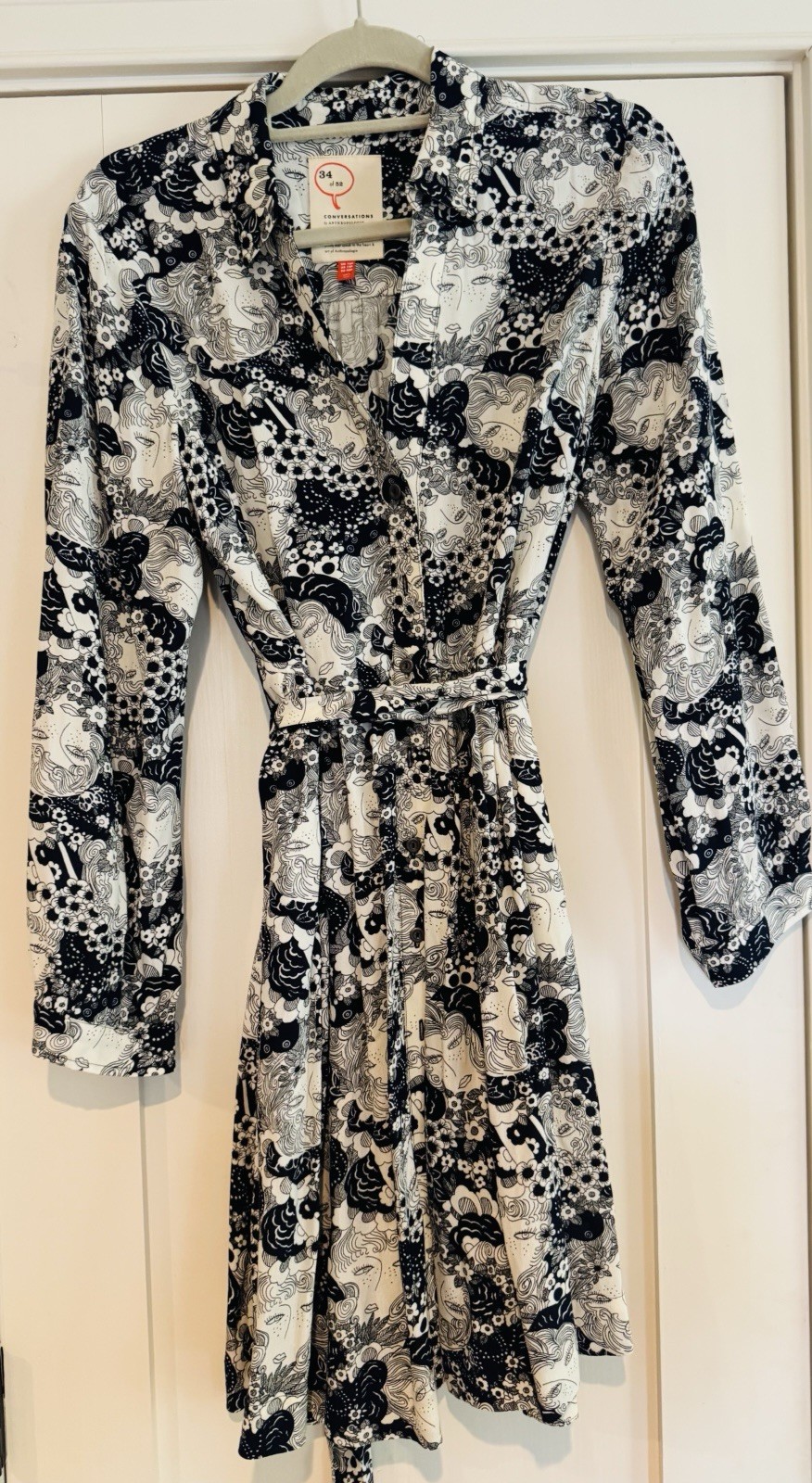 Anthropologie Conversations Limited Edition Shirt Dress Size 12P
