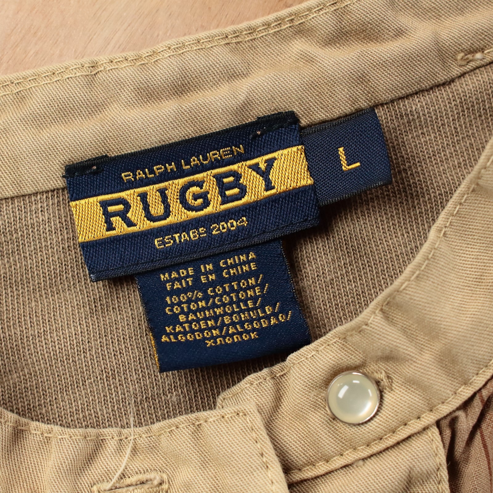 Ralph Lauren RUGBY pintuck henley shirt dress LARGE tag y2k polo prep pony boho