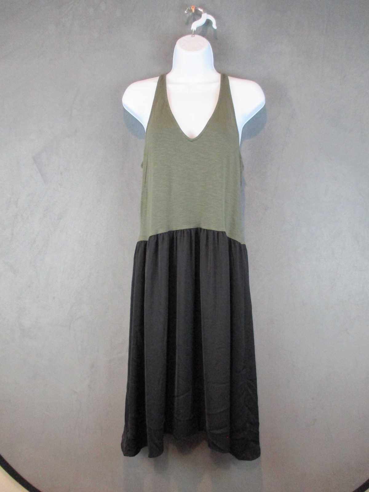 Dolan Left Coast Collection Dress Womens Small Black Colorblock Racerback Anthro