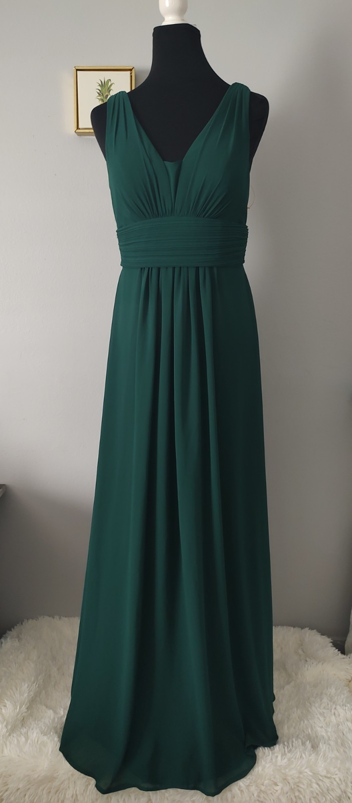 Prom Bridesmaid Party Ever Pretty Maxi dress V Neck Empire Waist Chiffon Sz 10