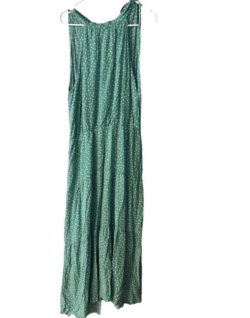 PRETTYGARDEN Women’s Casual Halter Neck Sleeveless Polka Dot Long Dress Size 2X