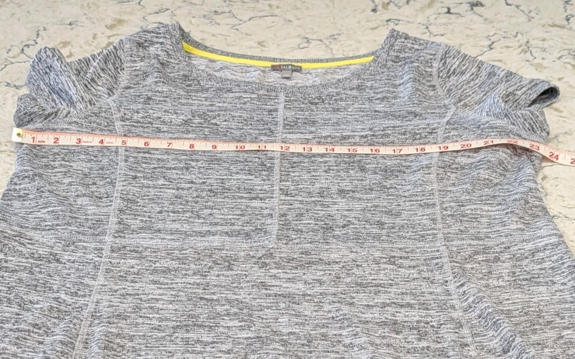 T By Talbots 2X Plus Size Gray Space Dye A-Line. Activewear Athleisure Dress