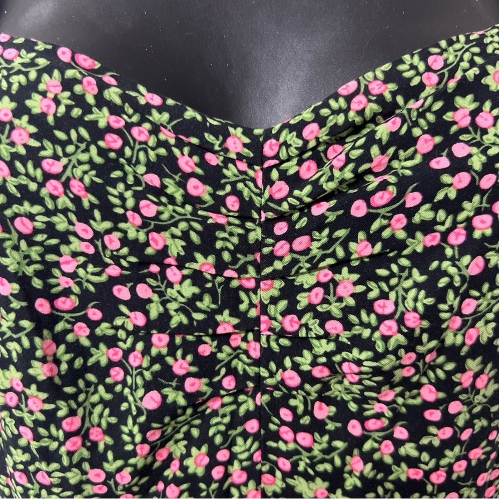 J Crew Floral Cottagecore Midi Sweetheart Neck Puff Sleeve Milkmaid Dress Size 4