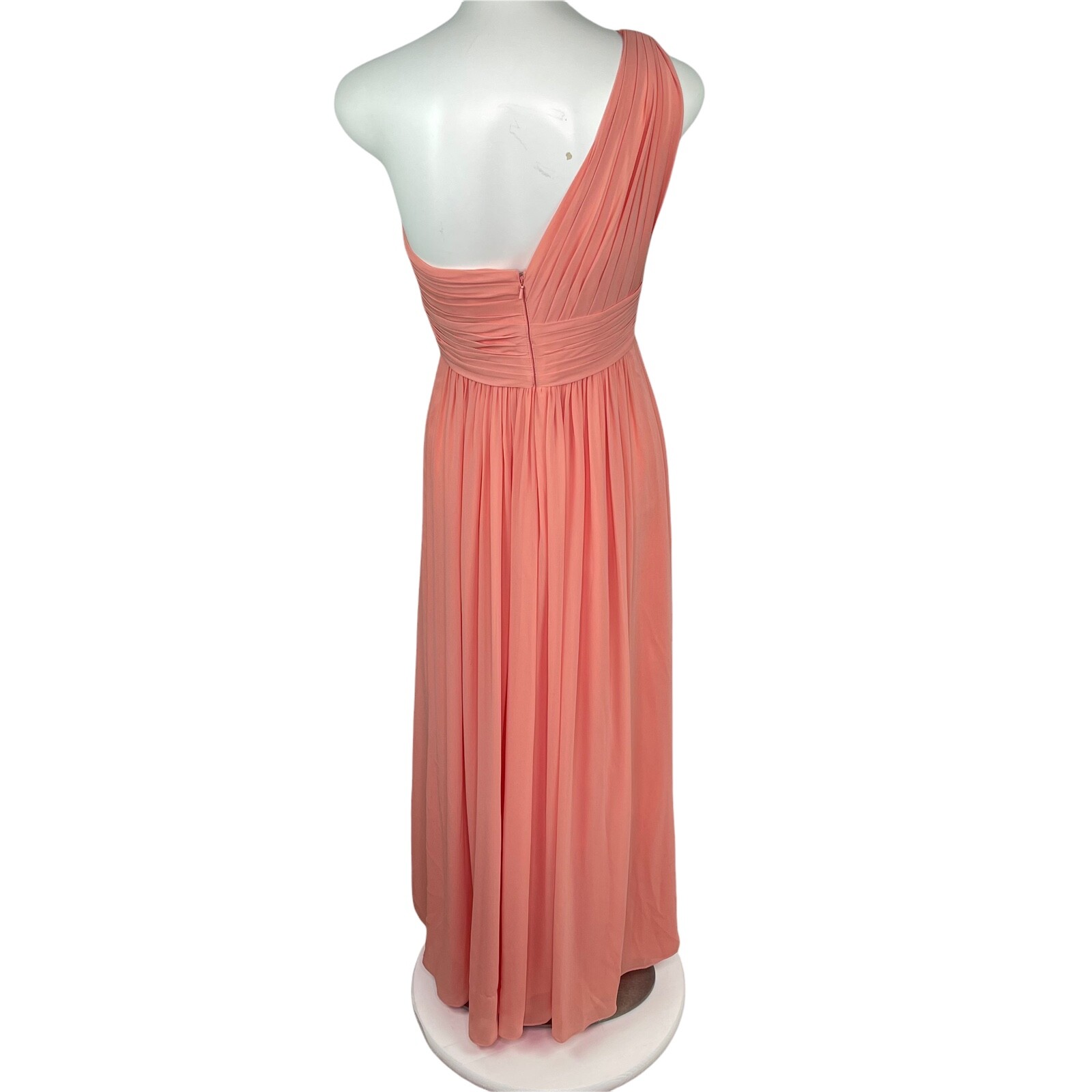 Watters & Watters One Shoulder Chiffon Formal Bridesmaid Maxi Dress Women’s Sz 8