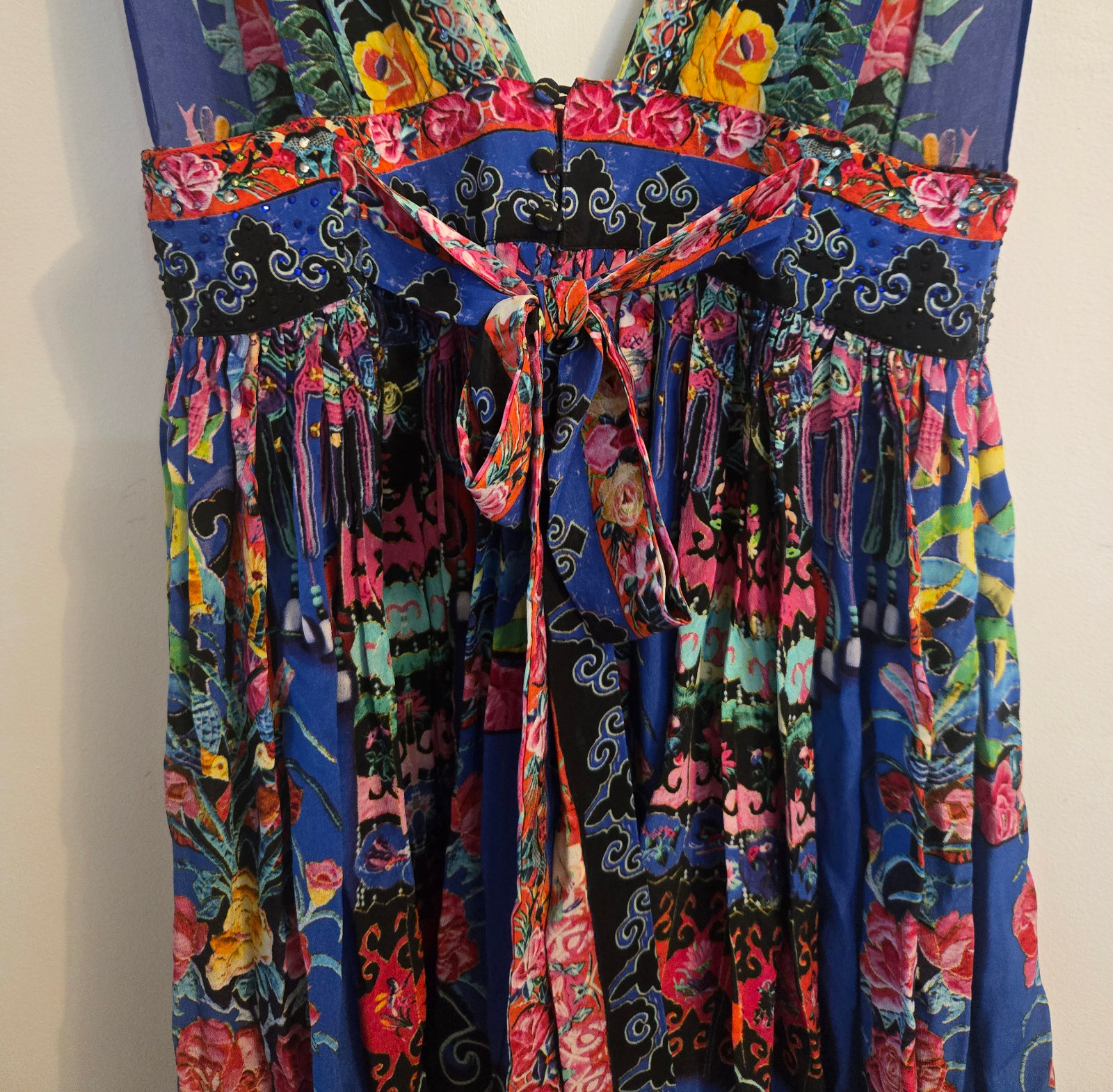 Camilla Pretty Precession V Neck Short Dress Size Small