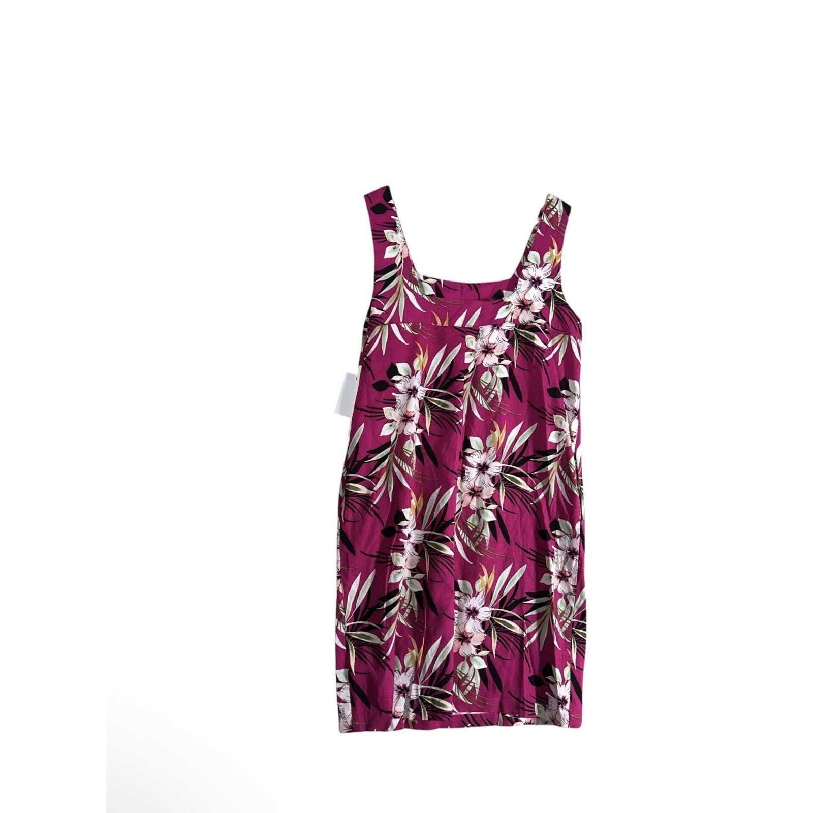 NEW Caslon Shift Dress Womens Sz S Pink Floral Square Neck Sleeveless Vacation