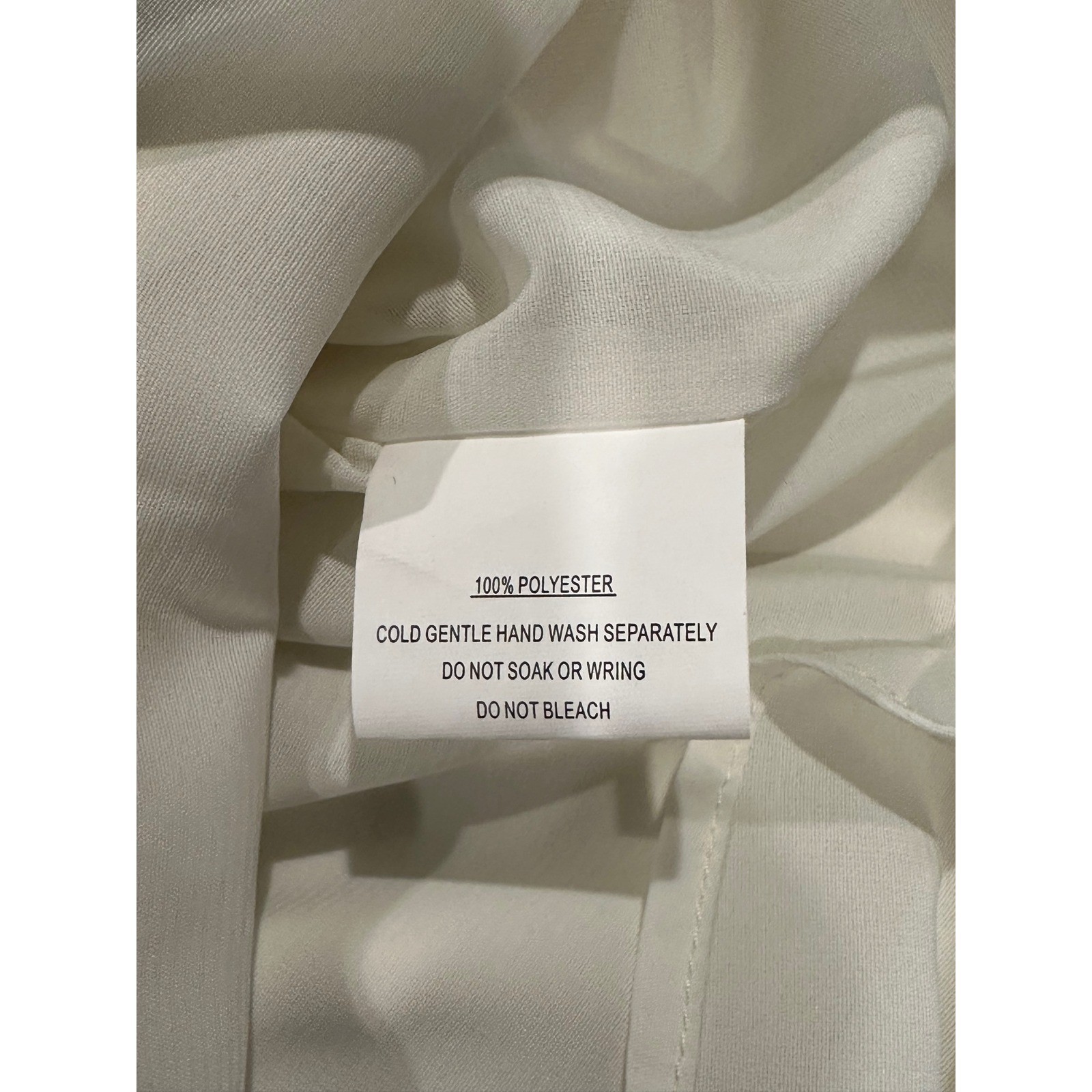 Selfie Leslie Aphrodite Satin Wrap Dress S Angel Sleeve Ivory NWT