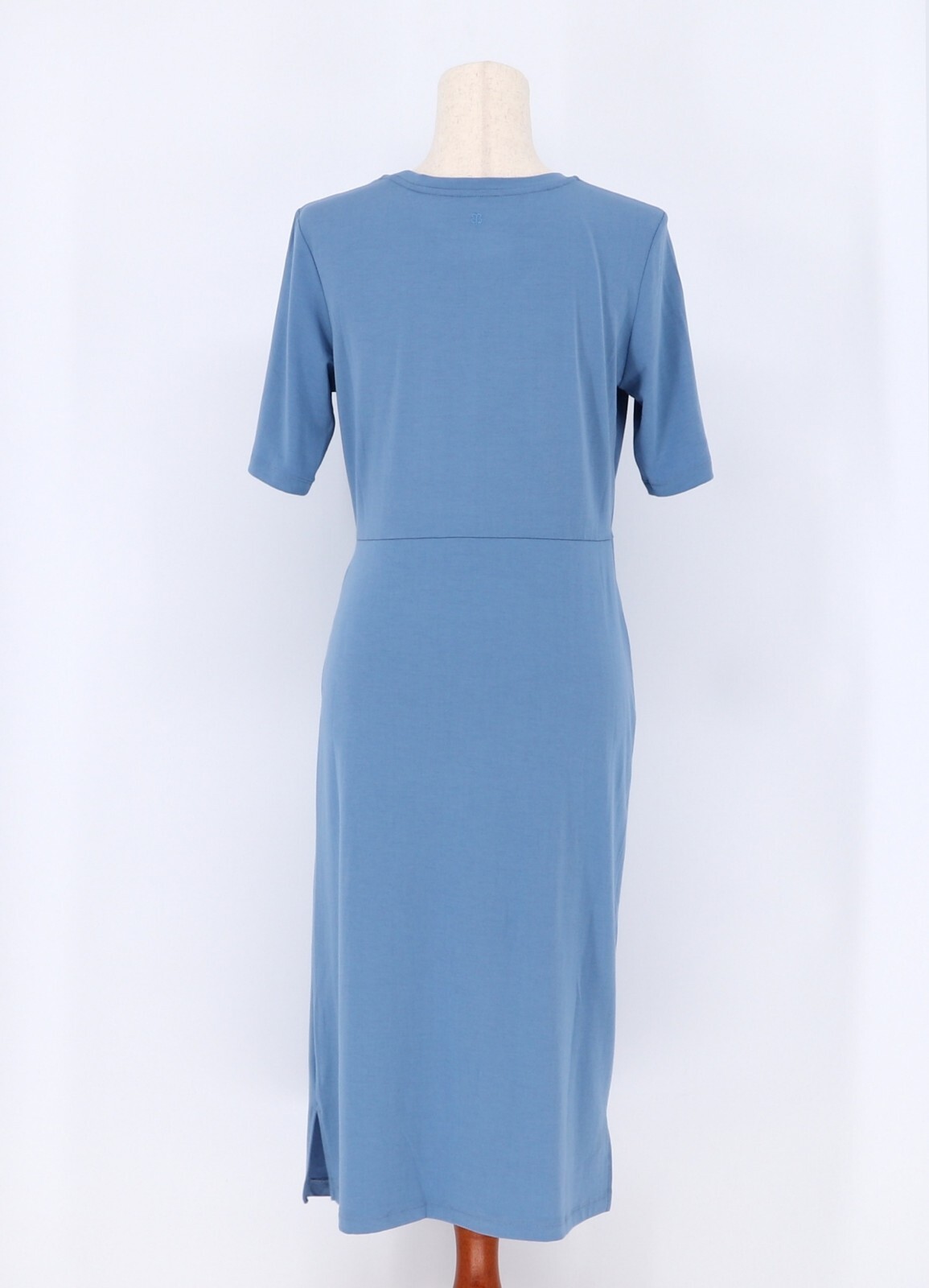BETABRAND Knot Jersey Dress in Light Blue Size M