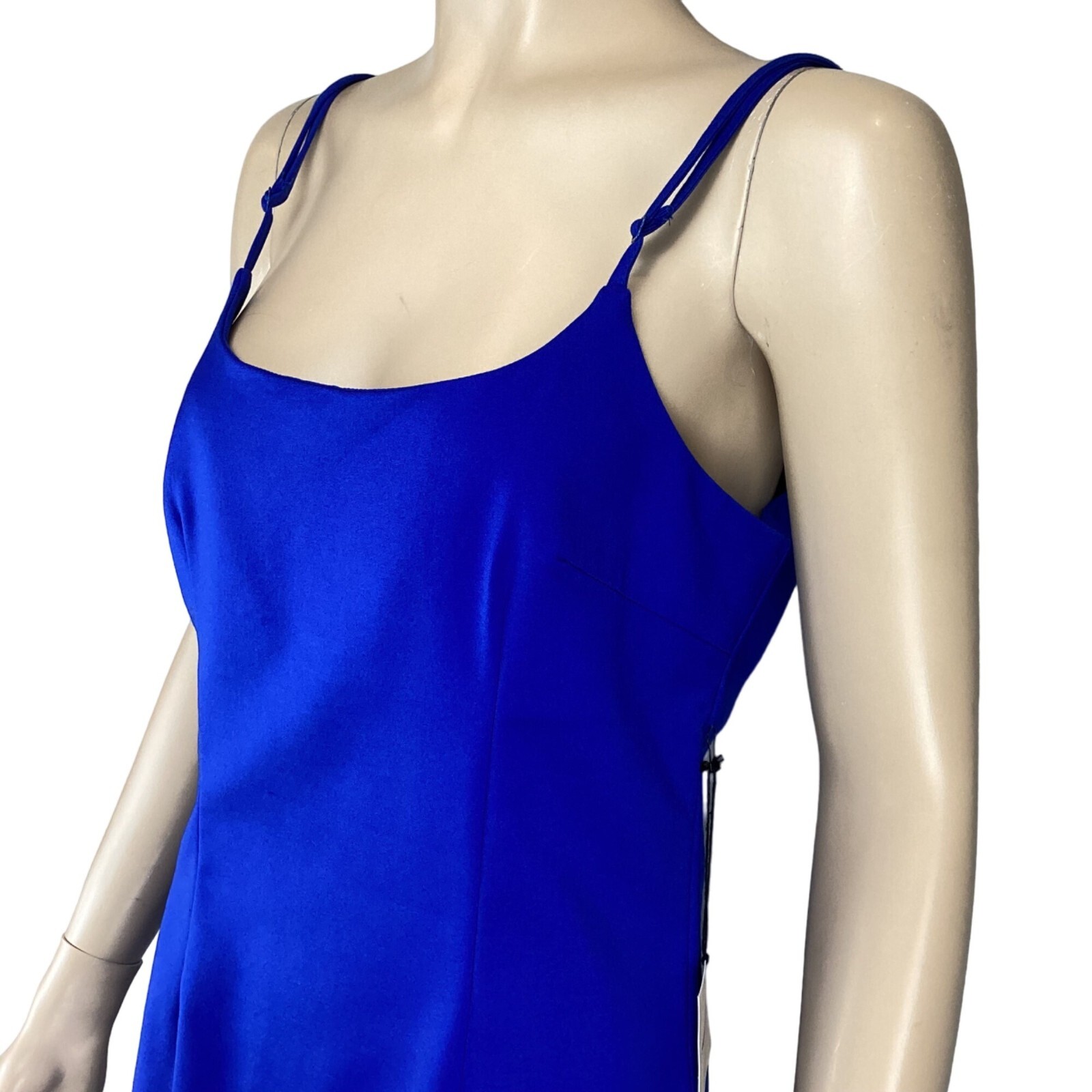 Superdown Revolve Mini Dress Size Large Shayla Cobalt Blue Ruffle NWT