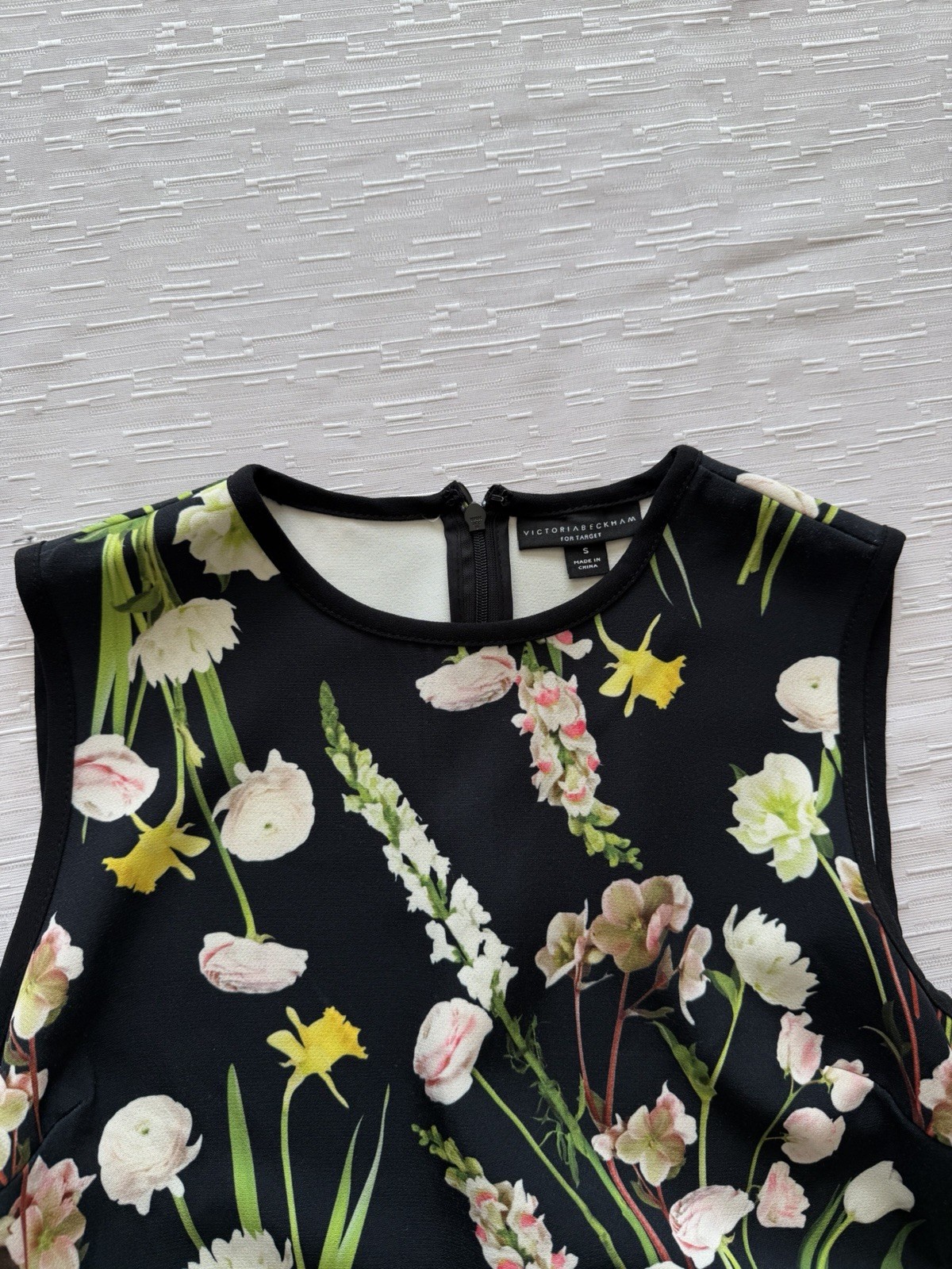 Victoria Beckham for Target Sleeveless English Floral Sheath Dress Size Small