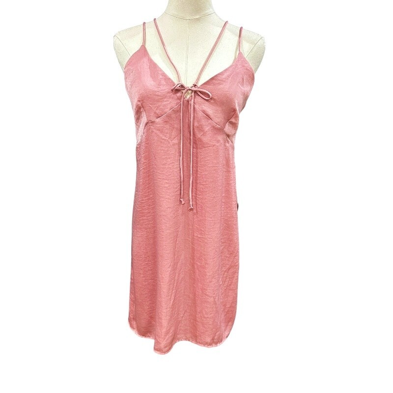 Olive Pim Babydoll Slip Dress Size S Strappy Mauve E Leighs Fairycore Soft Girl
