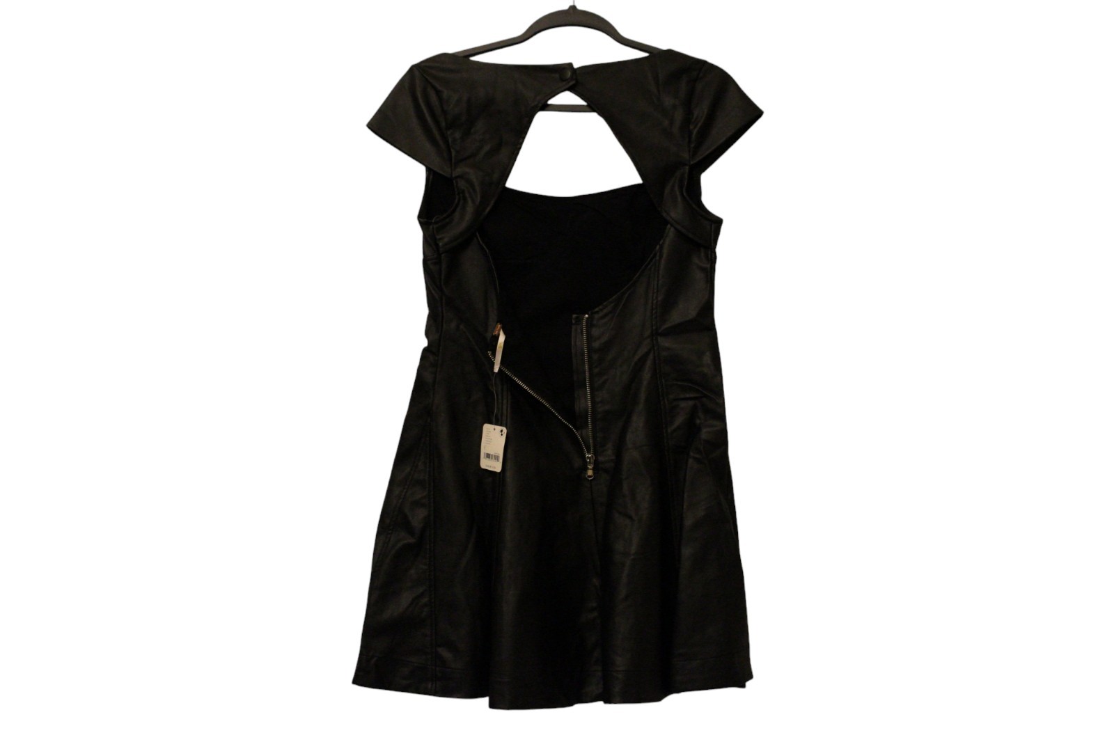 Free People Vintage Inspired Mimi Vegan Leather mini dress large