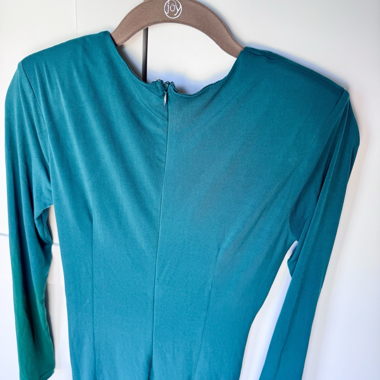 Lulus Green Ruched Long Sleeve Bodycon Dress Womens XS, Formal, Holiday. $59