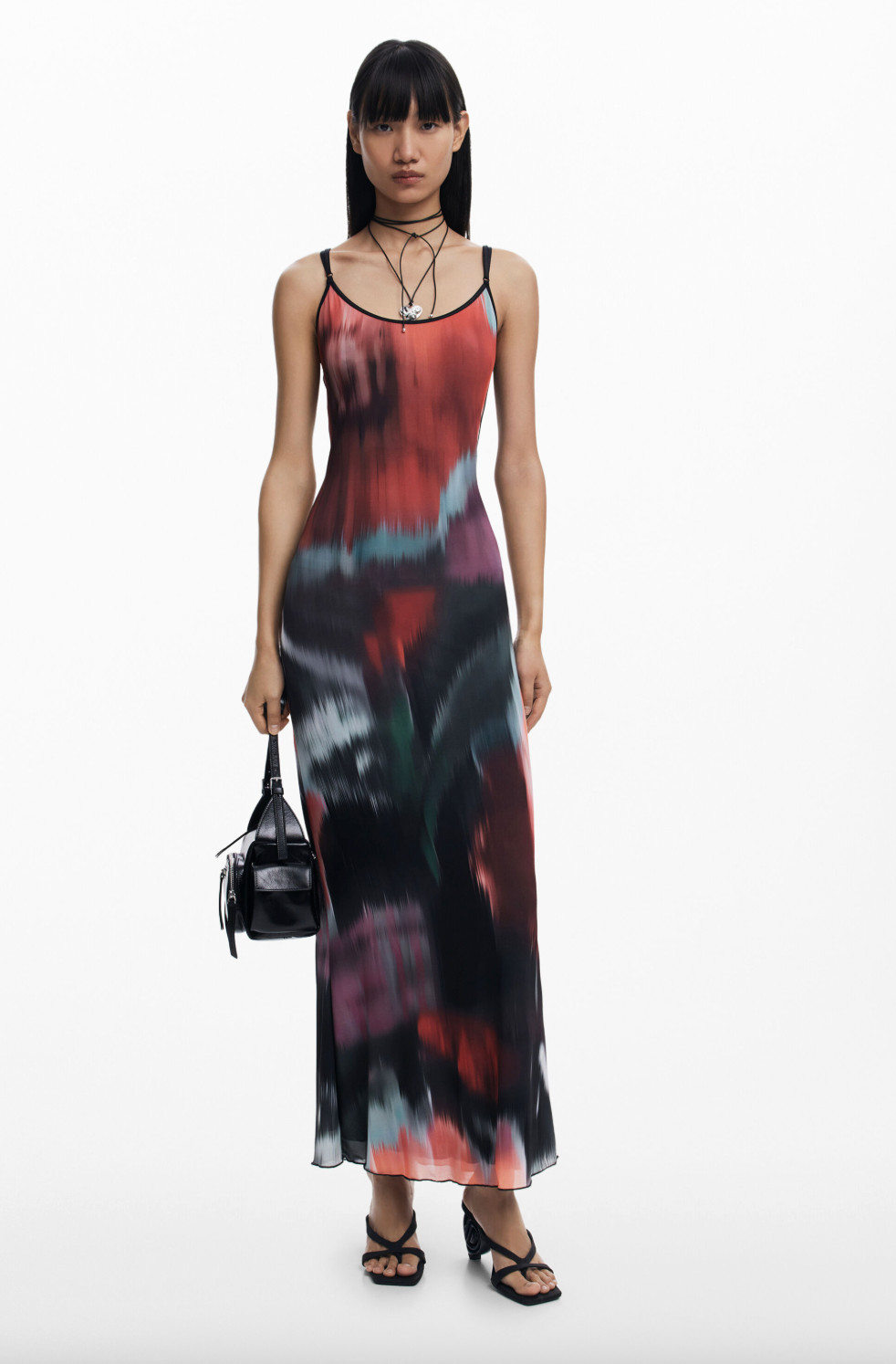 BNWT Desigual Floral midi dress with straps Size Medium