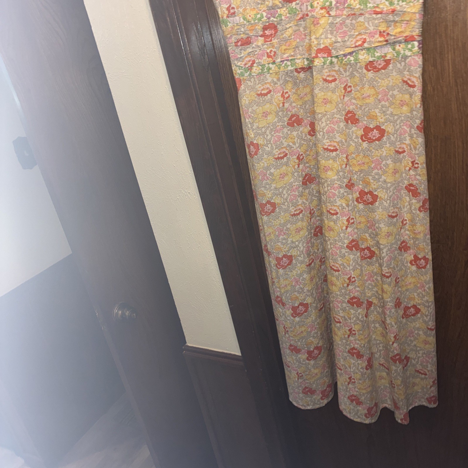 Liberty Cacharel Sundress Summer VTG Cotton Size Small Cottage Boho Travel Party
