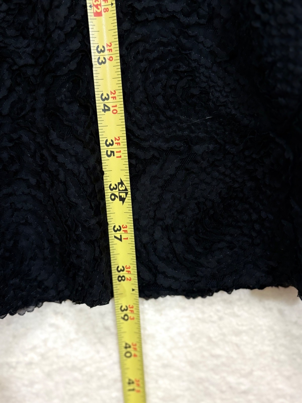 Size 12 Black Sleeveless Textured Fit & Flare Midi Dress