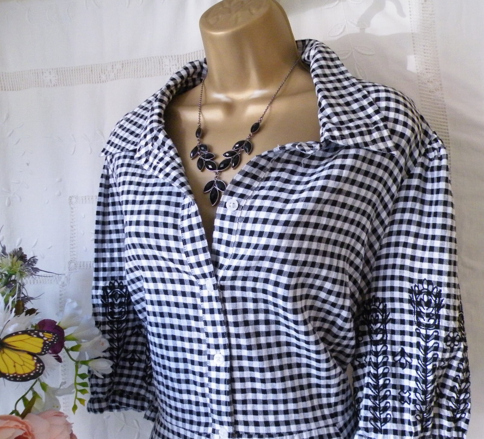 👗***MONSOON PRE-OWNED “GINGHAM” SHIRT DRESS SIZE 20***👗