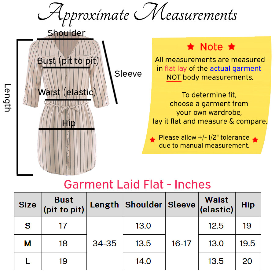 Women’s Elbow Sleeve Vertical Striped Dress
