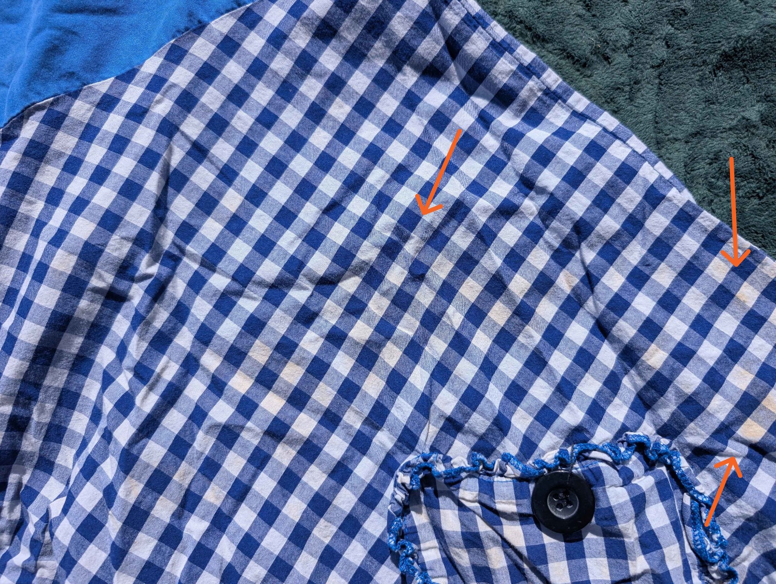 Retro Vintage Sexy 90s Blue White Gingham Rockabilly Pinup Halter Apron Dress